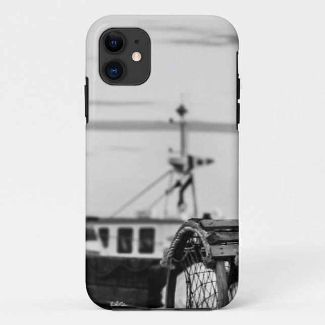 Capa Para iPhone 11 protecção celular foto embarcação de pesca (Verso)