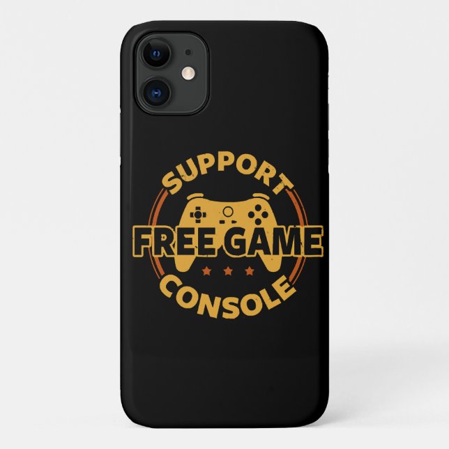 Capa Para iPhone 11 Protesto de Jogo de Console de Gamer Engraçado (Verso)