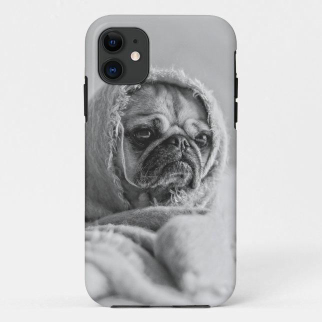Capa Para iPhone 11 Pug Antigo País (Verso)