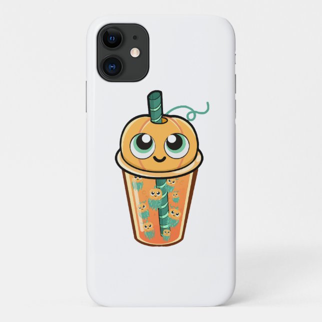Capa Para iPhone 11 Pumpkin Boba Jellyfish (Verso)