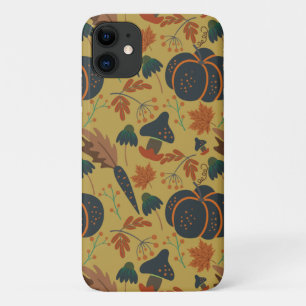 Capa Para iPhone 11 Pumpkins e cenouras, sem costura
