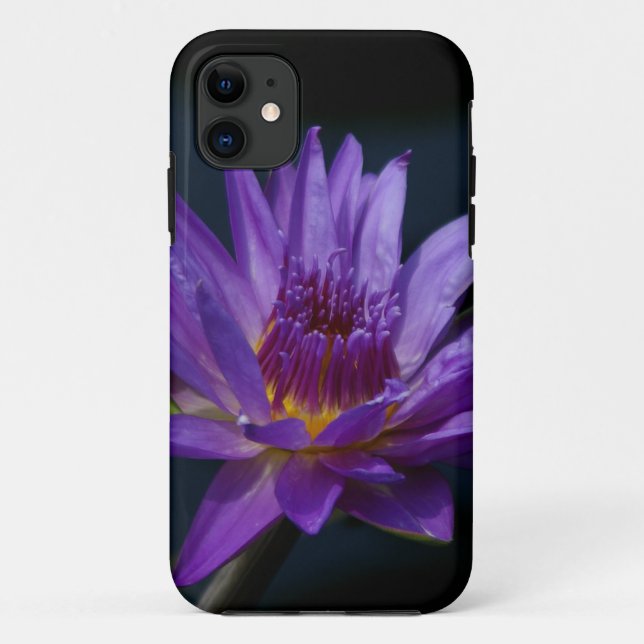 Capa Para iPhone 11 Purple Lotus Waterlily (Verso)