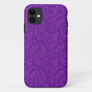 Capa Para iPhone 11 Purple Paisley
