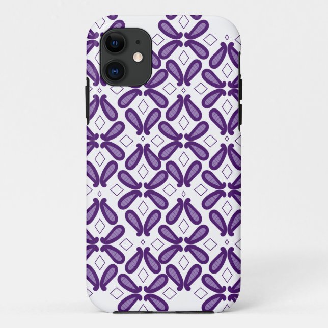 Capa Para iPhone 11 púrpura, têxtil, organismo, violeta, arte, fonte,  (Verso)