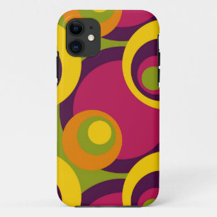 Capa Para iPhone 11 Púrpura Vermelha Laranja Amarelo-Amarelo Padrão