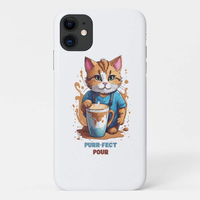 Capa Para iPhone 11 Purr-fect Pour (Verso)