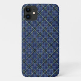 Capa Para iPhone 11 quadrado azulado com pontos pixelizados