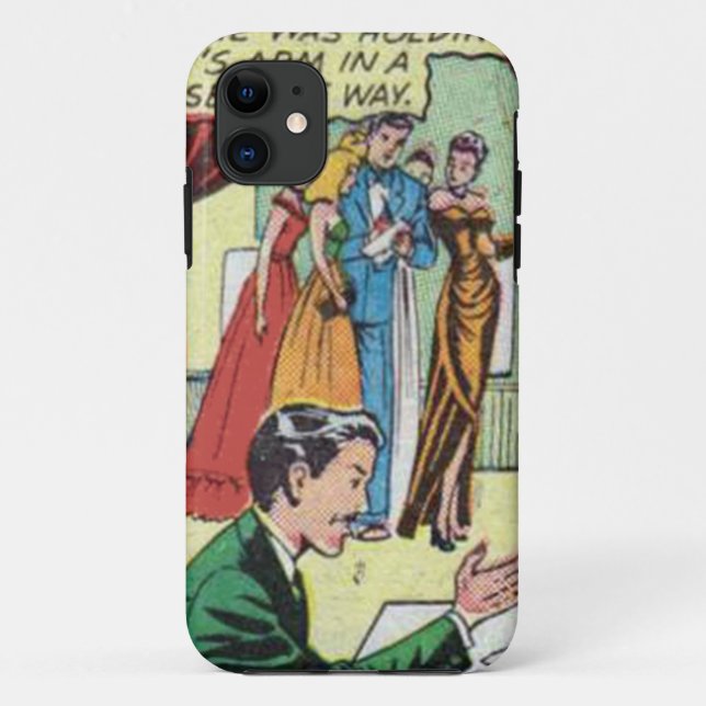 Capa Para iPhone 11 Quadrinhos românticos dos anos 50 | Melhor present (Verso)