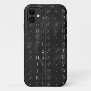 Capa Para iPhone 11 Quadro de texto com alfabeto