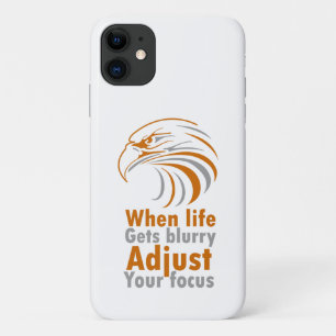 Capa Para iPhone 11 Quando a vida ficar turva ajuste seu foco