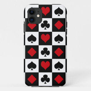 Capa Para iPhone 11 Quatro naipes de cartão