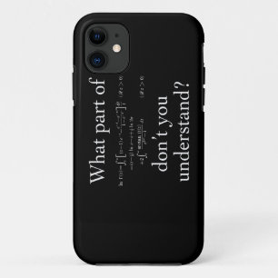 Capa Para iPhone 11 Que parte de... Branco no escuro