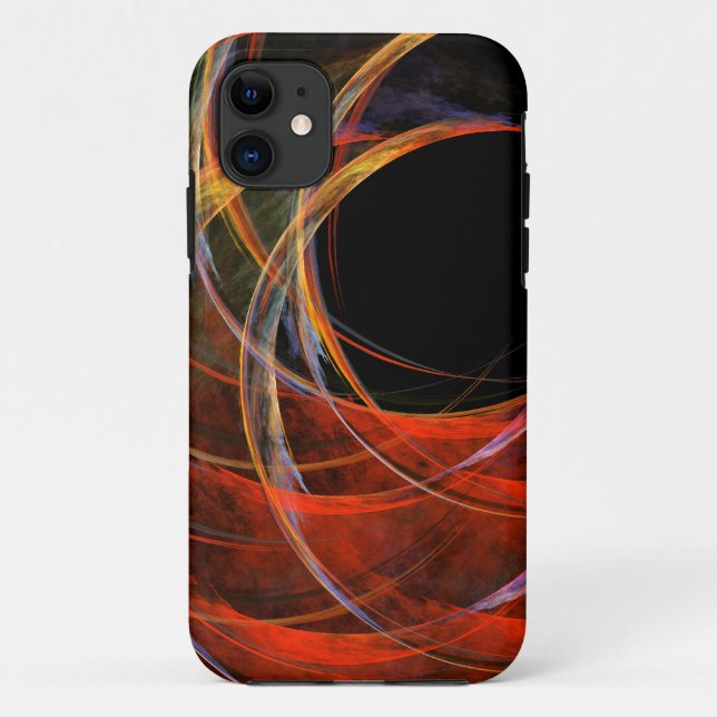 Capa Para iPhone 11 Quebrando a Abstrato de Círculo (Verso)