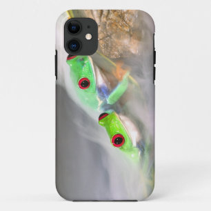 Capa Para iPhone 11 Rã-arbórea-de-olho-vermelho na névoa, Agalychinis