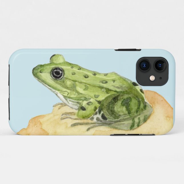 Capa Para iPhone 11 Rã Verde (Verso (horizontal))