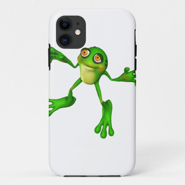 Capa Para iPhone 11 Rã Verde Bonita (Verso)