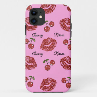 Capa Para iPhone 11 RAB Rockabilly Cherry Kisses a rosa