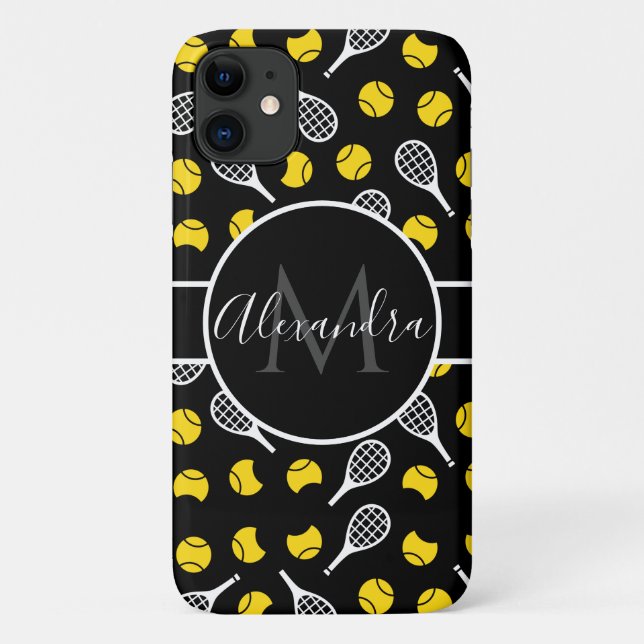 Capa Para iPhone 11 Rackers brancos de Tênis e meias bolas esportam se (Verso)