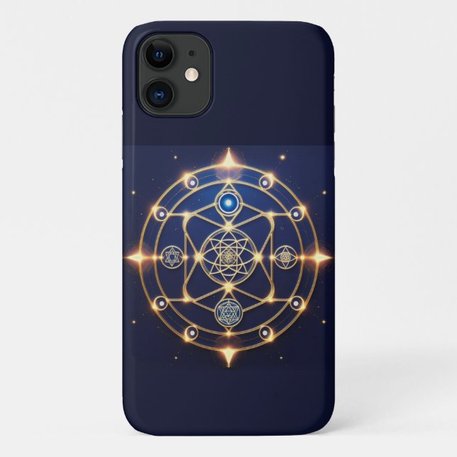 Capa Para iPhone 11 Radiação Divina – 5: Energia Universal Iluminada (Verso)