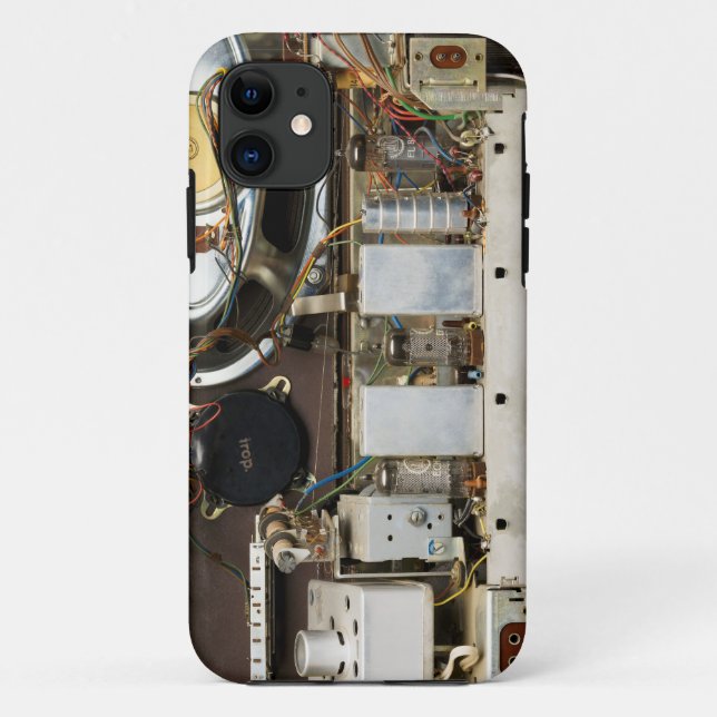 Capa Para iPhone 11 Rádio do tubo de vídeo retrô (Verso)