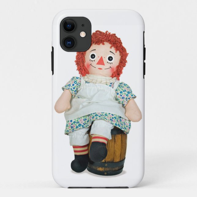 Capa Para iPhone 11 Rag Doll no barril (Verso)