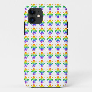 Capa Para iPhone 11 Rainbow Fleur-de-lis