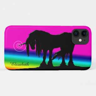 Capa Para iPhone 11 Rainbow Unicorn