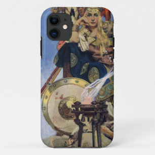 Capa Para iPhone 11 Rainha Maeve Princesa Guerreira Arte Fantasia