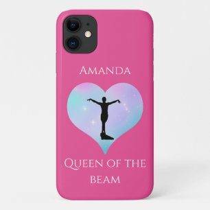 Capa Para iPhone 11 Rainha Rosa Da Ginástica Do Feixe Personalizada