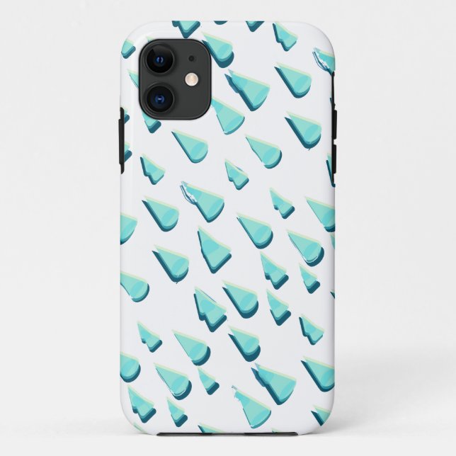 Capa Para iPhone 11 Rainy Drops Illustration iPhone / iPad case (Verso)