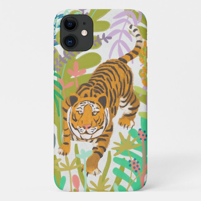 Capa Para iPhone 11 Raiz da Selva - Tigre (Verso)