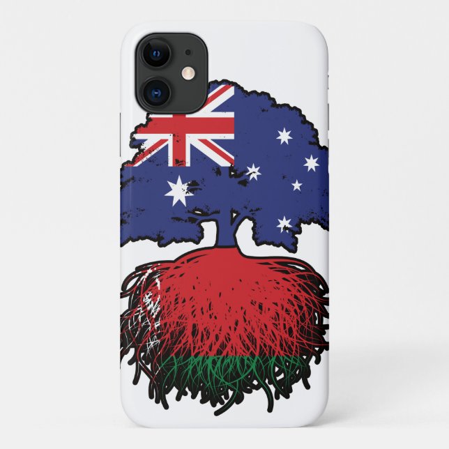 Capa Para iPhone 11 Raízes de Árvore da Austrália bielorrussa bielorru (Verso)