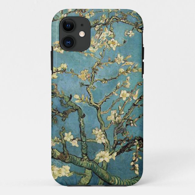 Capa Para iPhone 11 Ramos de Vincent van Gogh com flor da amêndoa (Verso)