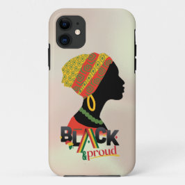 Capa Para iPhone 11 Rapariga Americana Negra E Orgulhosa