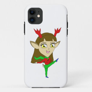 Capa Para iPhone 11 rapariga das renas dançantes de chibi