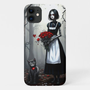 Capa Para iPhone 11 Rapariga Robótica Gótica