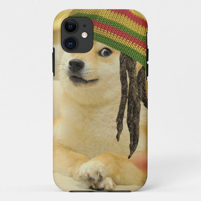Capa Para iPhone 11 Rasta doge (Verso)