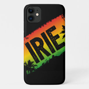 Capa Para iPhone 11 Rasta Flag Colorida Jamaican IRIE Cotação Palm Tre