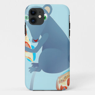 Capa Para iPhone 11 rato de pizza