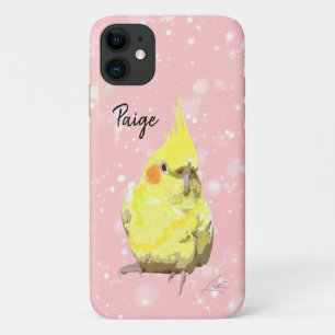 Capa Para iPhone 11 Realista - Cor-de-rosa amarelo Cockatiel