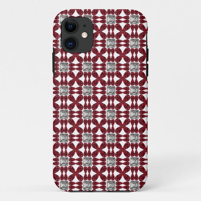 Capa Para iPhone 11 Red Diamond Art (Verso)