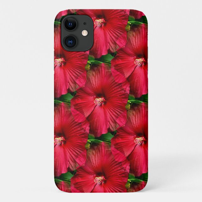 Capa Para iPhone 11 Red Hibiscus...... (Verso)