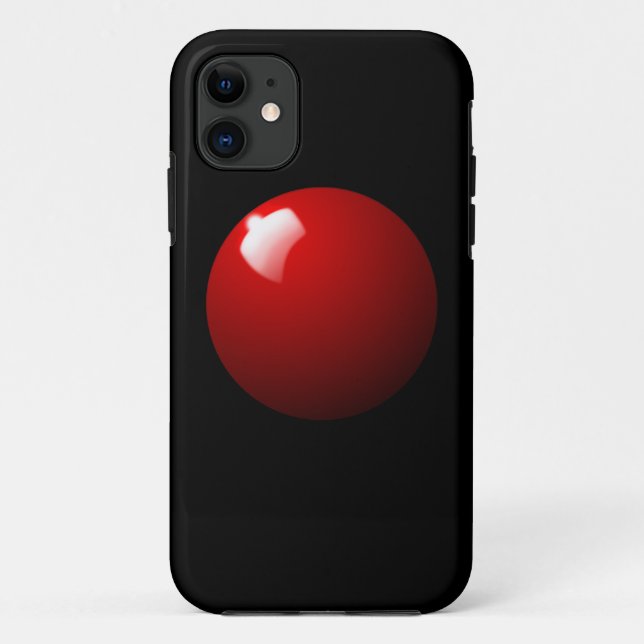 Capa Para iPhone 11 Red Snooker Ball Mesa Sport (Verso)