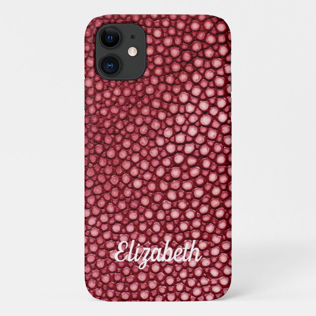Capa Para iPhone 11 Red Stingray Personalizado (Verso)