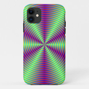 Capa Para iPhone 11 Redemoinho com feixes verdes