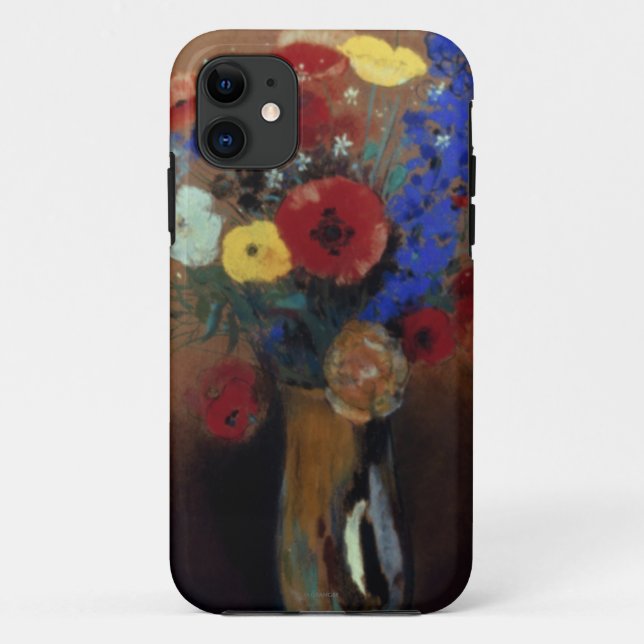 Capa Para iPhone 11 Redon: Flores selvagens, C1912 (Verso)