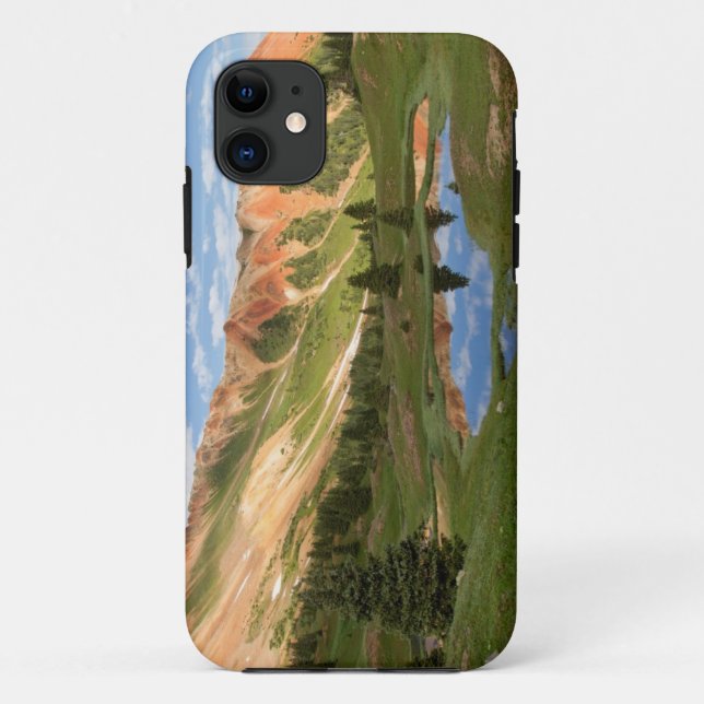 Capa Para iPhone 11 Reflexão vermelha da montanha (Verso)