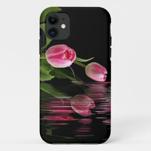 Capa Para iPhone 11 Reflexo do Tulipa Rosa