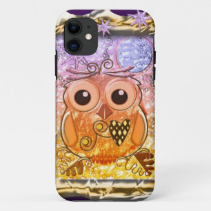 Capa Para iPhone 11 Refrigere o design moderno da coruja