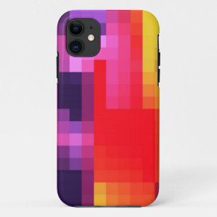 Capa Para iPhone 11 Refrigere o teste padrão cor-de-rosa vermelho rox